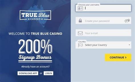 trueblue sign up.